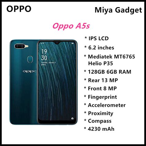 Oppo A5s (6GB RAM + 128GB ROM) 6.2 Inch 13MP LTE.
